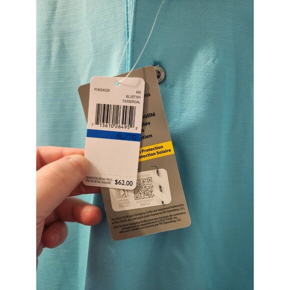 PGA Tour Polo Bluefish XL  New With Tag - Picture 3 of 8